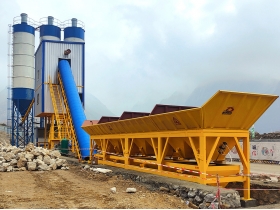 HZS120 ready mix Concrete Batching Plant