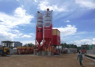 Brand new ready mix batching plant set up in Bangladesh